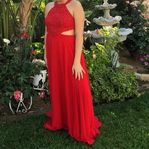 Betsy & Adam Red Dress